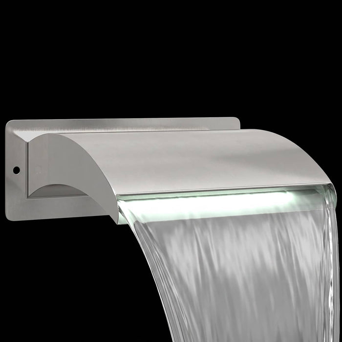 Cascadă de Piscină cu LED Oțel inoxidabil 304 30 x 9 x 26 cm - WALTI WALTI