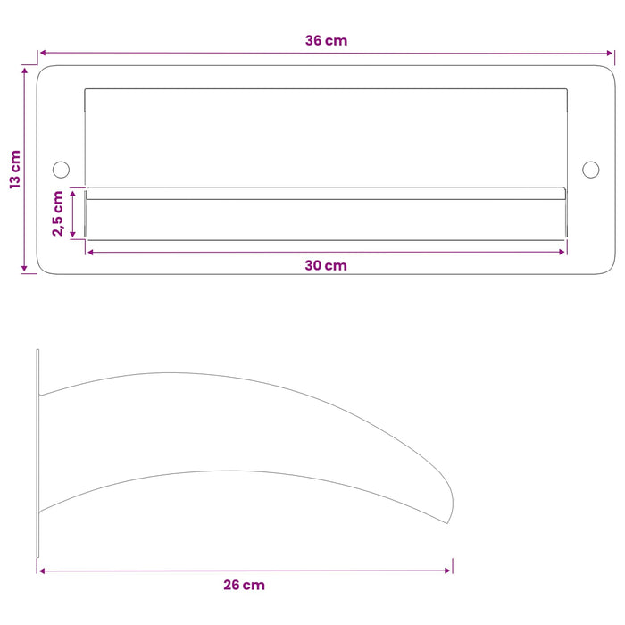 Cascadă de Piscină cu LED Oțel inoxidabil 304 30 x 9 x 26 cm - WALTI WALTI