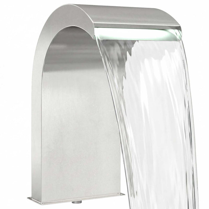 Cascadă de Piscină cu LED Oțel inoxidabil 304 45 x 30 x 65 cm WALTI