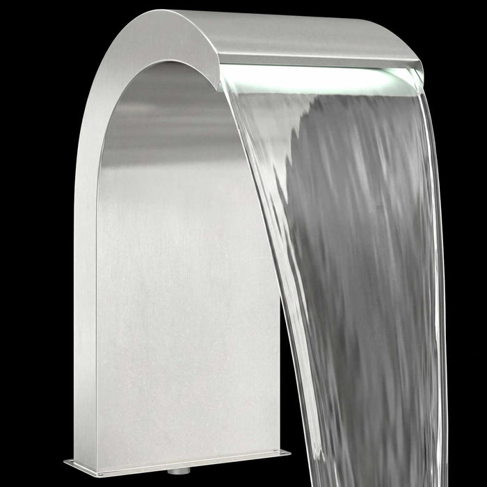 Cascadă de Piscină cu LED Oțel inoxidabil 304 45 x 30 x 65 cm WALTI