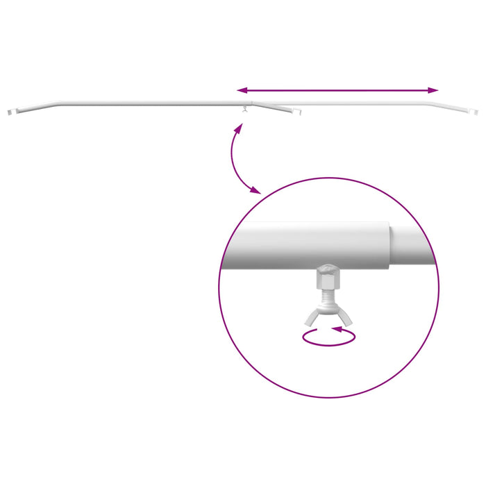 Brățară de prelată pentru remorci Argintiu 136-218 cm WALTI