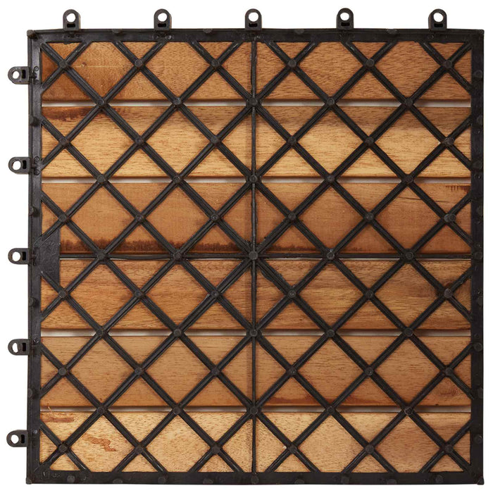 Plăci pentru Deck 30 pcs Maro 30 x 30 cm Lemn de Acacia - WALTI WALTI