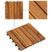 Plăci pentru Deck 30 pcs Maro 30 x 30 cm Lemn de Acacia - WALTI WALTI
