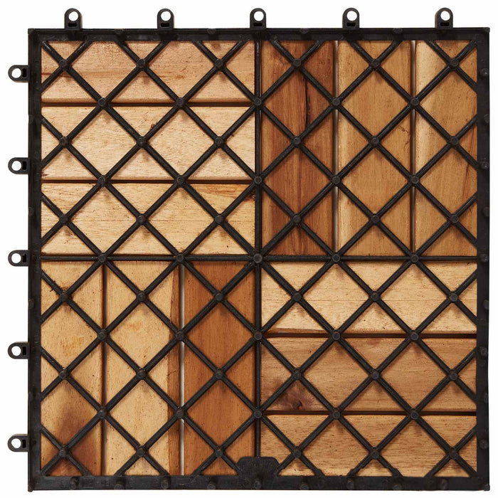 Plăci pentru Deck 20 pcs Maro 30 x 30 cm Lemn de Acacia - WALTI WALTI