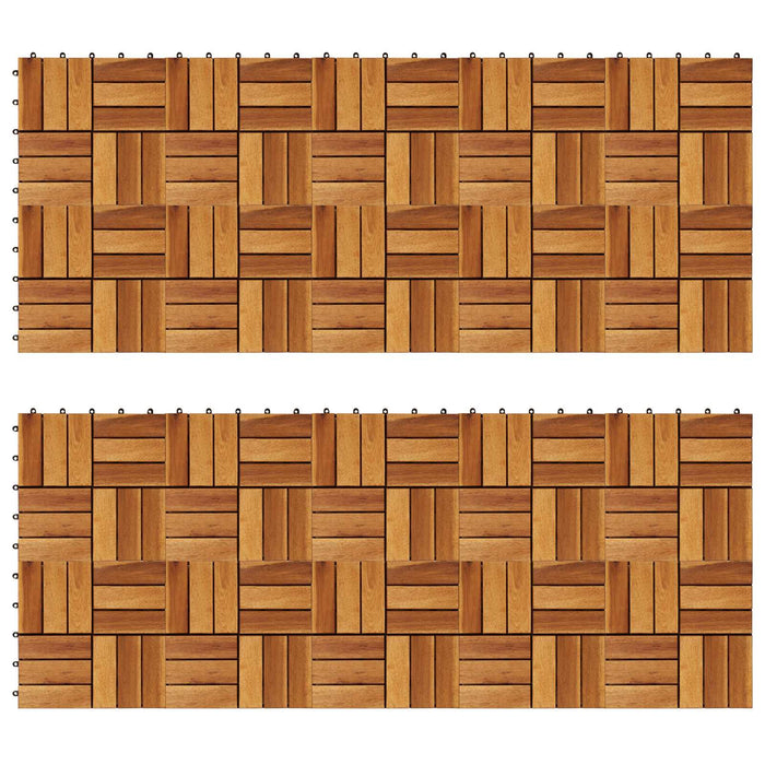 Plăci pentru Deck 20 pcs Maro 30 x 30 cm Lemn de Acacia - WALTI WALTI