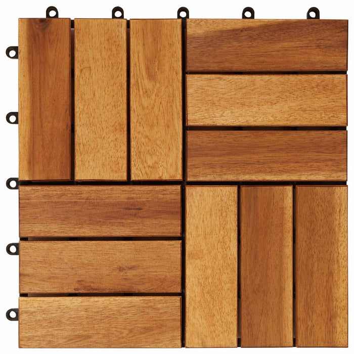 Plăci pentru Deck 30 pcs Maro 30 x 30 cm Lemn de Acacia - WALTI WALTI