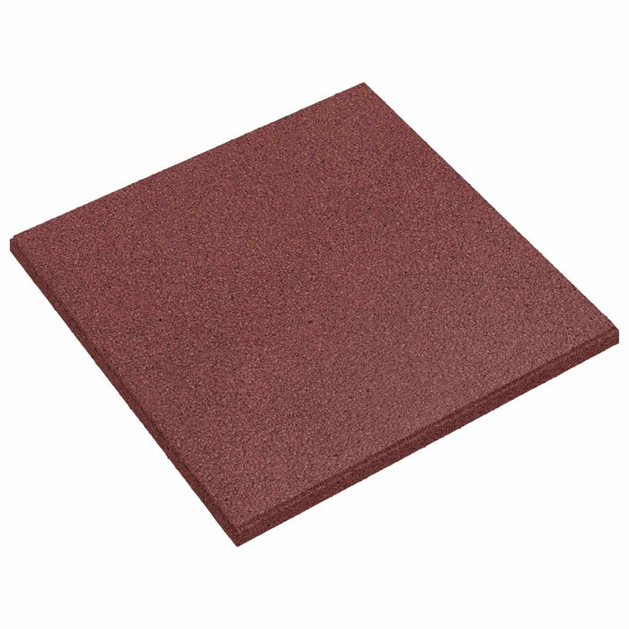 Plăci de Protecție la Cădere 12 pcs Roșu 50 x 50 cm Cauciuc - WALTI WALTI