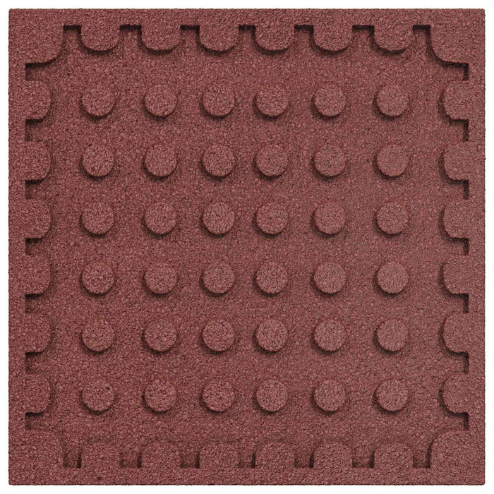 Plăci de Protecție la Cădere 12 pcs Roșu 50 x 50 cm Cauciuc - WALTI WALTI