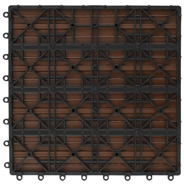 Plăci pentru Deck 22 pcs Maro 30 x 30 cm Lemn compozit - WALTI WALTI
