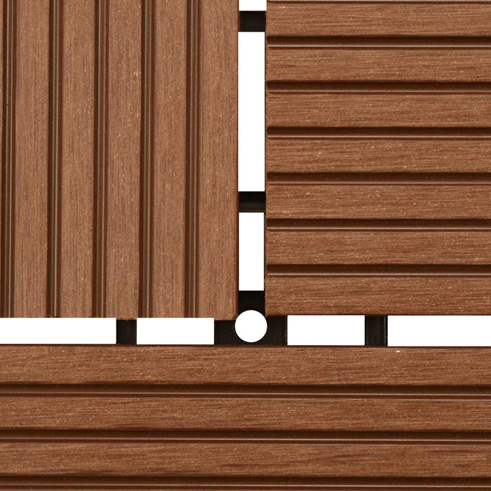 Plăci pentru Deck 22 pcs Maro 30 x 30 cm Lemn compozit - WALTI WALTI