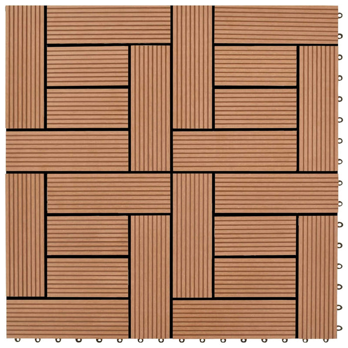 Plăci pentru Deck 22 pcs Maro 30 x 30 cm Lemn compozit - WALTI WALTI