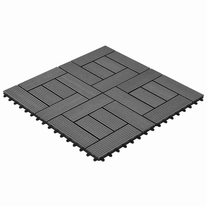 Plăci pentru Deck 22 pcs Gri 30 x 30 cm Lemn compozit - WALTI WALTI