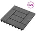 Plăci pentru Deck 22 pcs Gri 30 x 30 cm Lemn compozit - WALTI WALTI