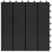 Plăci pentru Deck 22 pcs Negru 30 x 30 cm Lemn compozit - WALTI WALTI