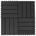 Plăci pentru Deck 22 pcs Negru 30 x 30 cm Lemn compozit - WALTI WALTI