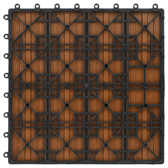 Plăci pentru Deck 22 pcs Lemn de tec 30 x 30 cm Lemn compozit - WALTI WALTI