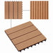 Plăci pentru Deck 22 pcs Lemn de tec 30 x 30 cm Lemn compozit - WALTI WALTI