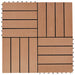 Plăci pentru Deck 22 pcs Lemn de tec 30 x 30 cm Lemn compozit - WALTI WALTI