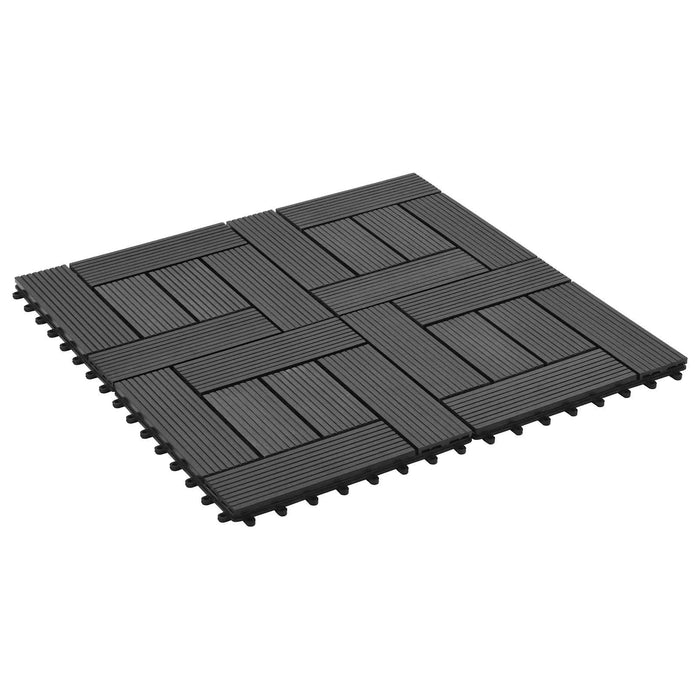 Plăci pentru Deck 22 pcs Negru 30 x 30 cm Lemn compozit - WALTI WALTI