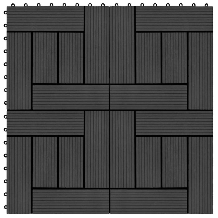Plăci pentru Deck 22 pcs Negru 30 x 30 cm Lemn compozit - WALTI WALTI