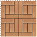Plăci pentru Deck 22 pcs Lemn de tec 30 x 30 cm Lemn compozit - WALTI WALTI