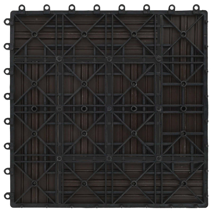 Plăci pentru Deck 22 pcs Maro închis 30 x 30 cm Lemn compozit - WALTI WALTI