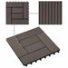 Plăci pentru Deck 22 pcs Maro închis 30 x 30 cm Lemn compozit - WALTI WALTI