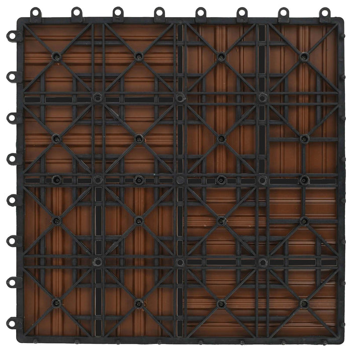 Plăci pentru Deck 22 pcs Maro 30 x 30 cm Lemn compozit - WALTI WALTI