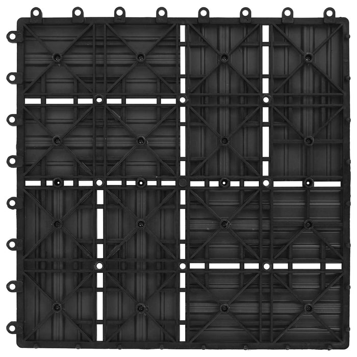 Plăci pentru Deck 22 pcs Negru 30 x 30 cm Lemn compozit - WALTI WALTI