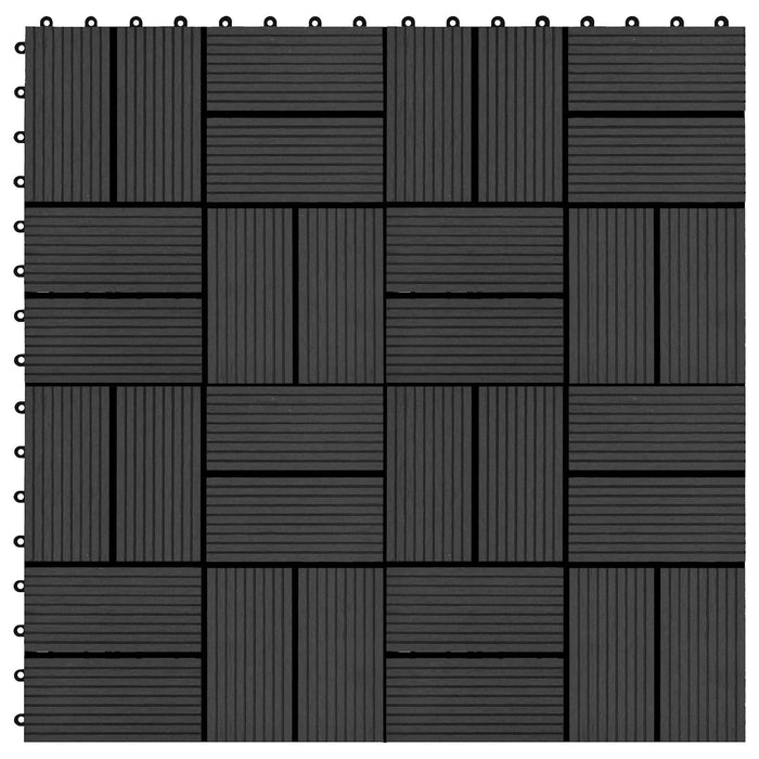 Plăci pentru Deck 22 pcs Negru 30 x 30 cm Lemn compozit - WALTI WALTI