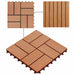 Plăci pentru Deck 22 pcs Lemn de tec 30 x 30 cm Lemn compozit - WALTI WALTI