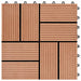 Plăci pentru Deck 22 pcs Lemn de tec 30 x 30 cm Lemn compozit - WALTI WALTI