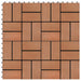 Plăci pentru Deck 22 pcs Lemn de tec 30 x 30 cm Lemn compozit - WALTI WALTI