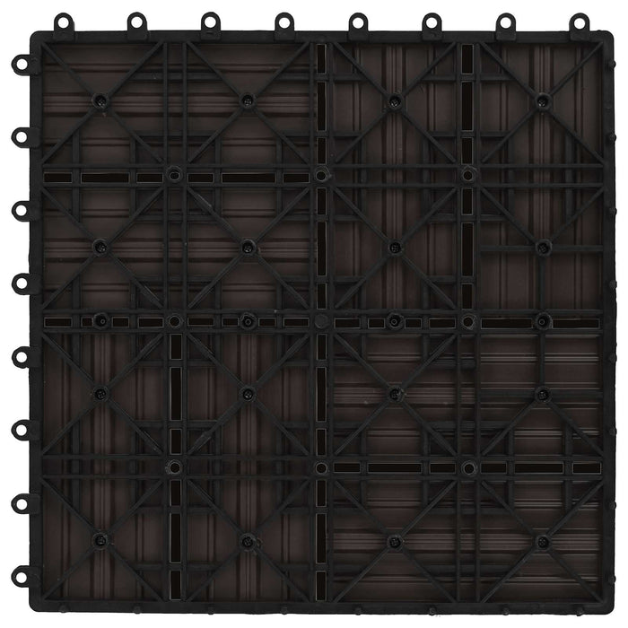 Plăci pentru Deck 22 pcs Maro închis 30 x 30 cm Lemn compozit - WALTI WALTI