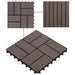 Plăci pentru Deck 22 pcs Maro închis 30 x 30 cm Lemn compozit - WALTI WALTI