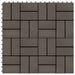 Plăci pentru Deck 22 pcs Maro închis 30 x 30 cm Lemn compozit - WALTI WALTI