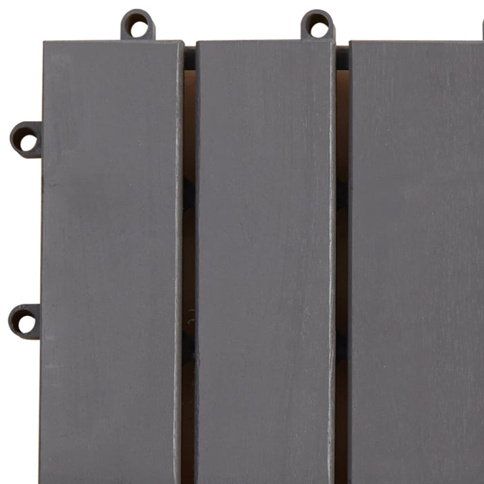 Plăci pentru Deck 20 pcs Gri 30 x 30 cm Lemn de Acacia - WALTI WALTI
