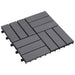 Plăci pentru Deck 20 pcs Gri 30 x 30 cm Lemn de Acacia - WALTI WALTI