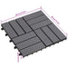 Plăci pentru Deck 20 pcs Gri 30 x 30 cm Lemn de Acacia - WALTI WALTI