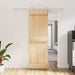 Ușă glisantă Natural și Alb 70 x 210 cm Lemn de Pin Solid - WALTI WALTI