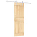 Ușă glisantă Natural și Alb 70 x 210 cm Lemn de Pin Solid - WALTI WALTI