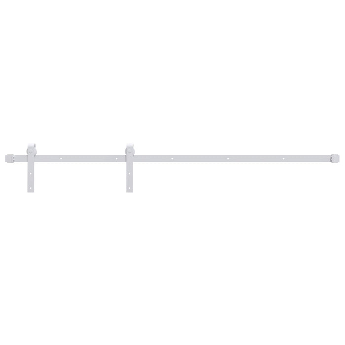 Ușă glisantă Natural și Alb 90 x 210 cm Lemn de Pin Solid WALTI