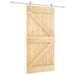 Ușă glisantă Natural și Alb 100 x 210 cm Lemn masiv de pin - WALTI WALTI