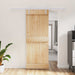 Ușă glisantă Natural și Alb 80 x 210 cm Lemn de Pin Solid - WALTI WALTI