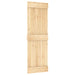 Ușă glisantă Natural și Alb 70 x 210 cm Lemn de Pin Solid - WALTI WALTI