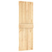 Ușă glisantă Natural și Alb 70 x 210 cm Lemn de Pin Solid - WALTI WALTI