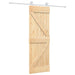 Ușă glisantă Natural și Alb 70 x 210 cm Lemn de Pin Solid - WALTI WALTI