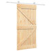 Ușă glisantă Natural și Alb 100 x 210 cm Lemn masiv de pin - WALTI WALTI