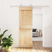 Ușă glisantă Natural și Alb 70 x 210 cm Lemn de Pin Solid - WALTI WALTI