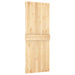 Ușă glisantă Natural și Alb 80 x 210 cm Lemn de Pin Solid - WALTI WALTI